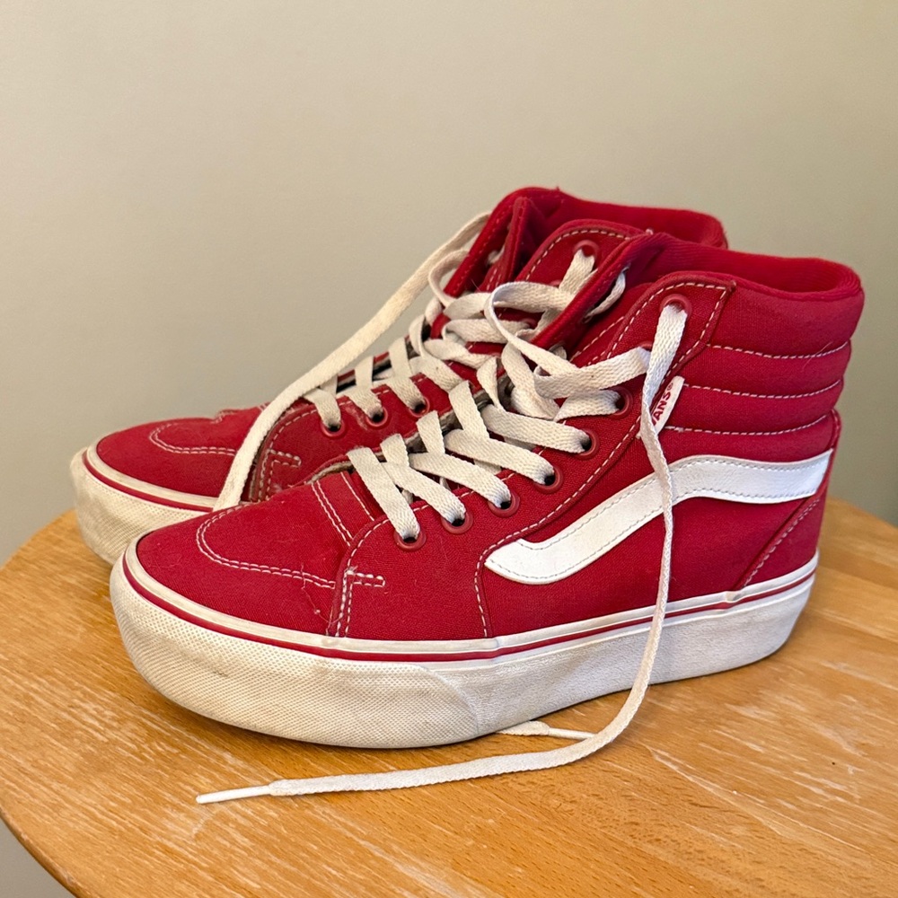 Vans Crimson High-Top Sneakers